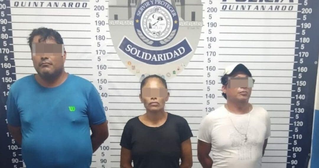 Trío de narcomenudistas, rendirán cuentas a la Fiscalía tras ser detenidos en Playa del Carmen
