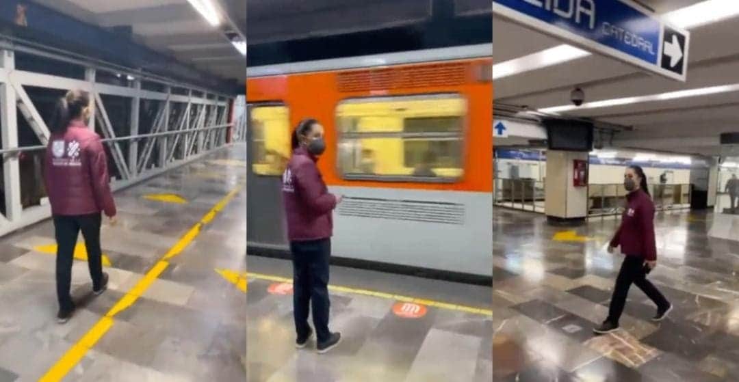 Video: Critican a Claudia Sheinbaum por subirse a la Línea 2 del Metro tras cortocircuito