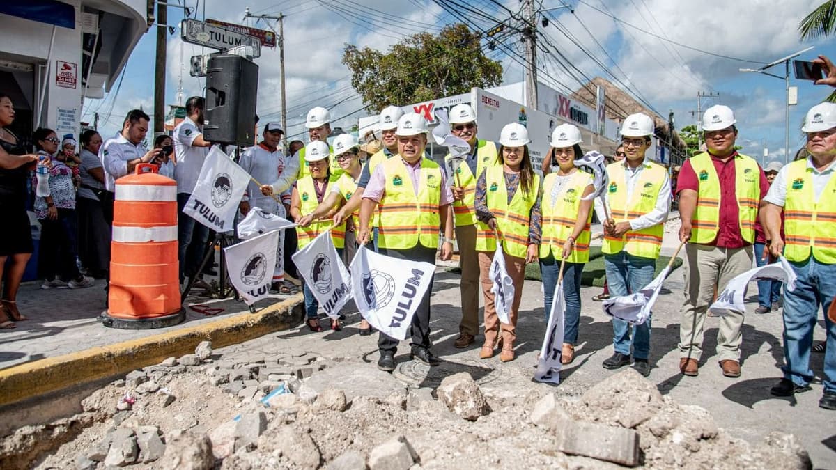 Arrancan obras de electrificación y alumbrado subterráneo en Tulum