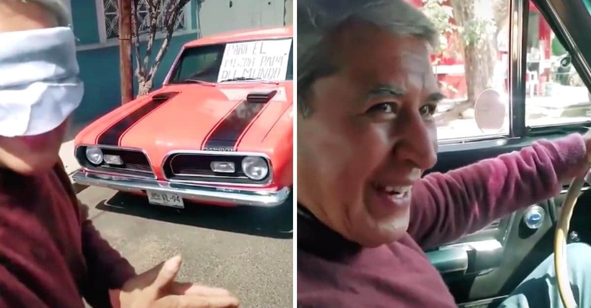 “Soy ingeniero por él”: Le regala a su papá el mismo auto que tuvo que vender para pagarle sus estudios