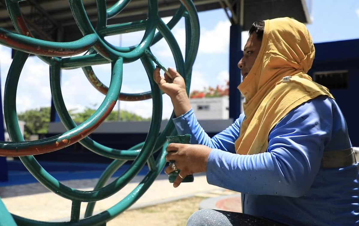 Con el programa "Una obra por día" se dignifican los espacios públicos