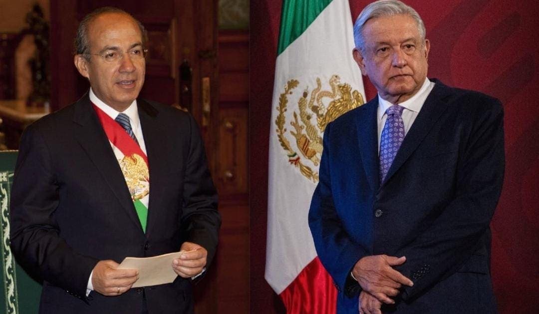 "Los sobres con dinero se los dan a otro", responde Felipe Calderón a AMLO