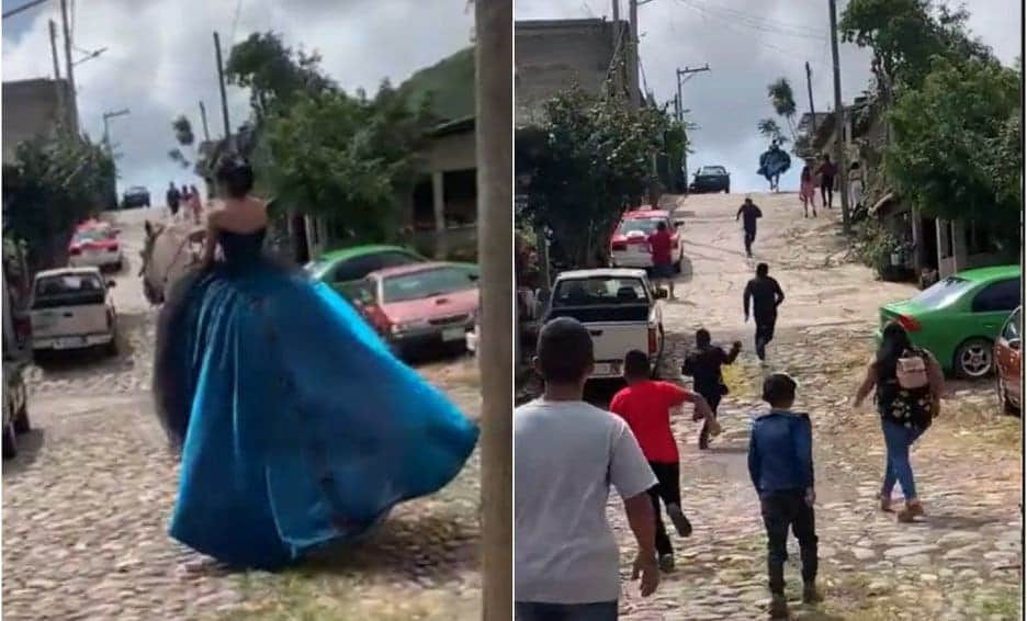 VIDEO: Caballo escapa con todo y quinceañera