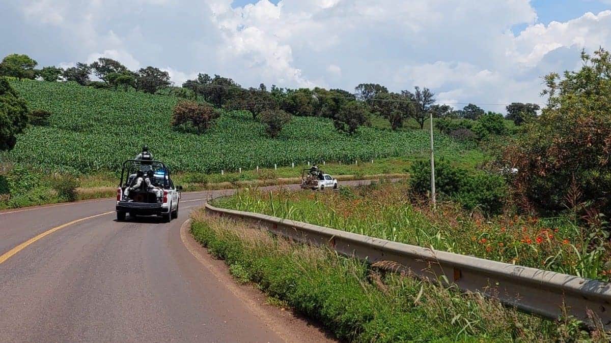 Detienen a 6 personas tras enfrentamiento en Tuzantla, Michoacán