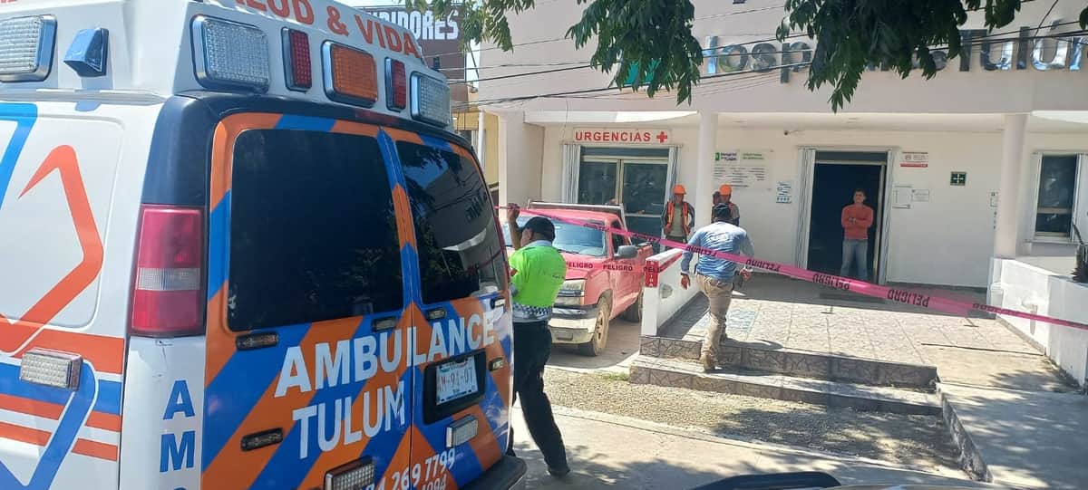 Obrero sufre caída en construcción y fallece antes de ser atendido en el Hospital de Tulum