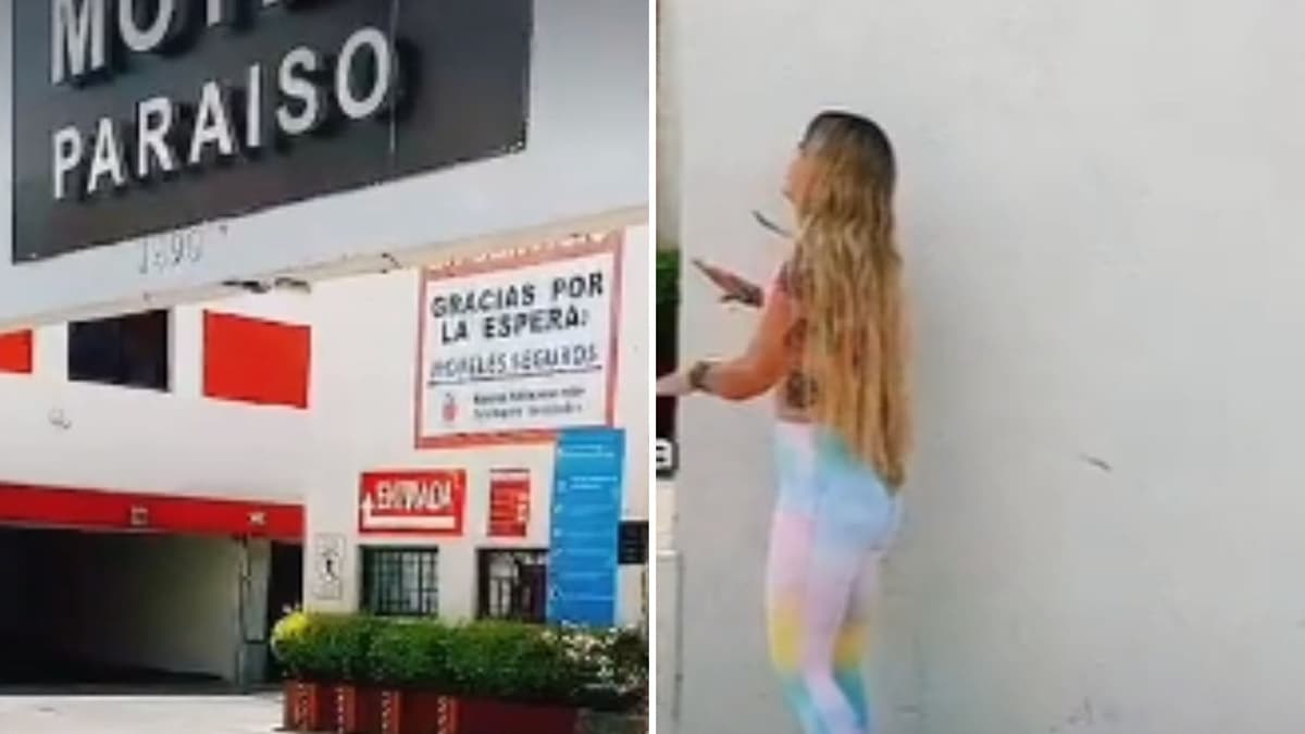 VIDEO: Mujer descubre a su esposo entrando a un motel: 'Así te quería agarrar'