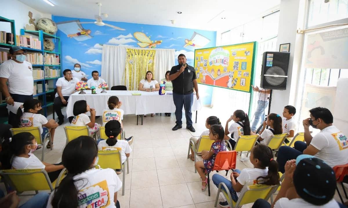Concluye con éxito el curso de verano “Mis vacaciones en la biblioteca 2022” en Puerto Morelos
