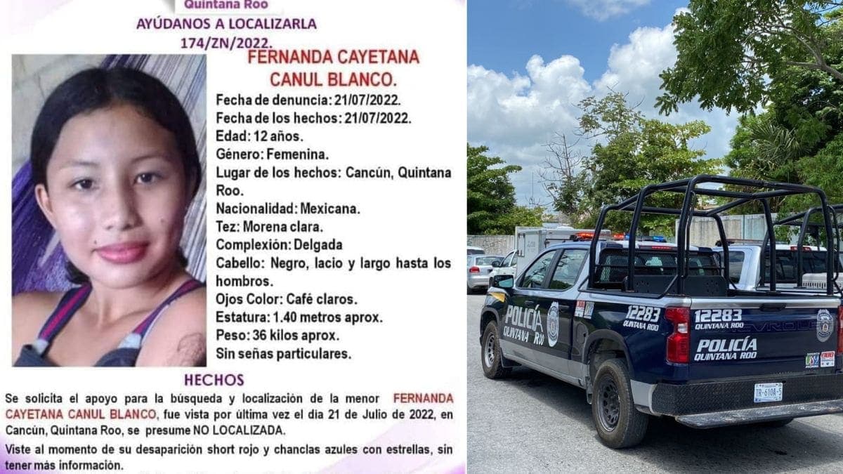 Realizan búsqueda de la niña Fernanda Cayetana en área verde de Cancún