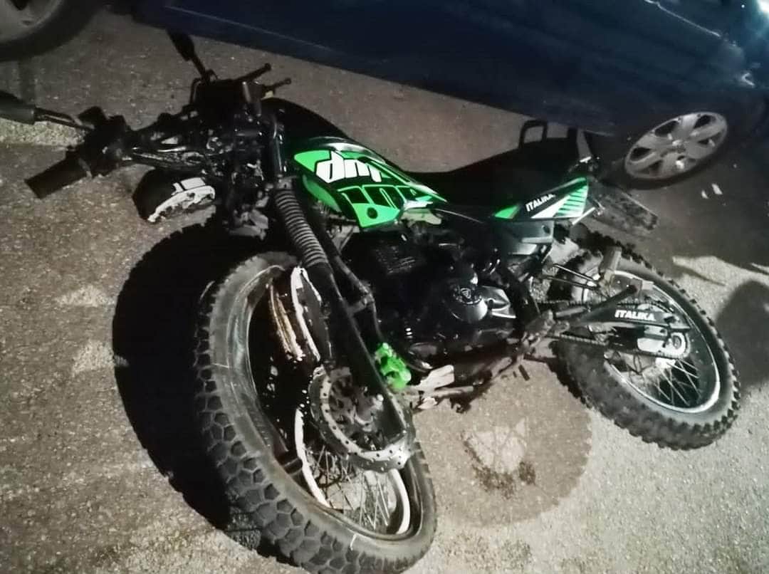 Capturan a presunto asaltante armado tras sufrir accidente en Playa del Carmen