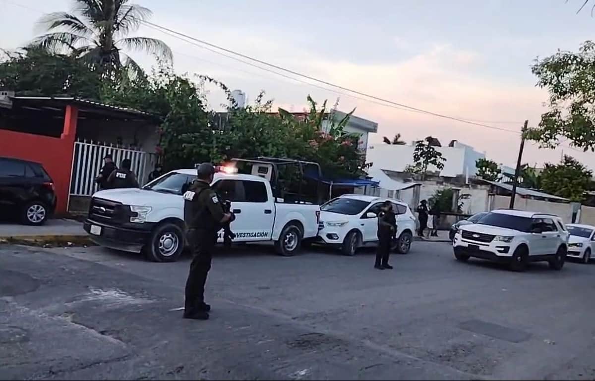 Detienen a tres personas con droga, durante cateo en Cancún