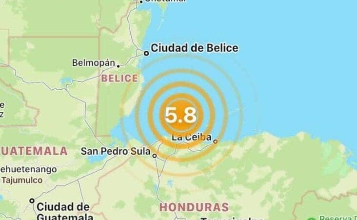 Sismo en Honduras es percibido en Chetumal