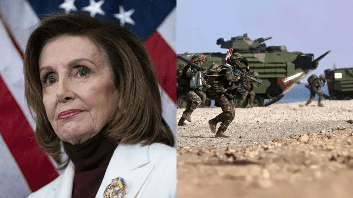 Nancy Pelosi, líder de la Cámara de Representantes de EEUU, aterriza en Taiwán