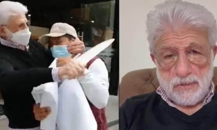 VIDEO: Padre del alcalde Mauricio Tabe se disculpa y justifica amenaza con cuchillo a verificadores