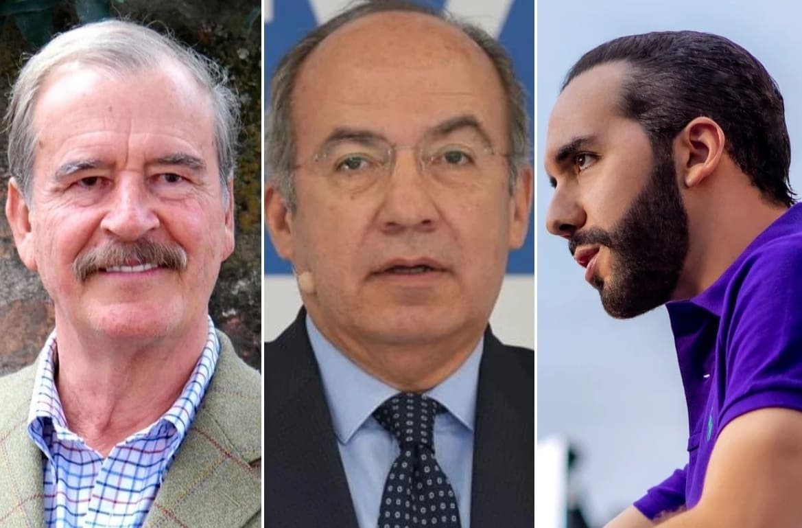 Presidente de El Salvador llama “corruptos” a firmantes de carta en su contra, incluidos Fox y Calderón