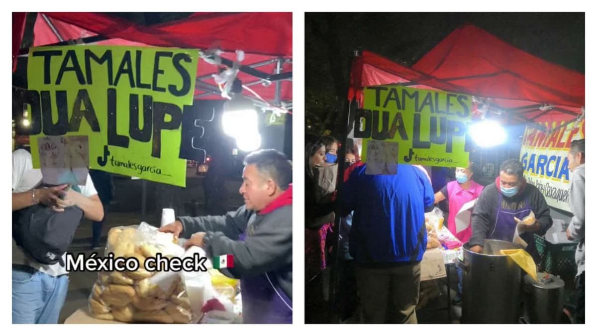 Video: Puesto de tamales "Dua Lupe" causa sensación afuera del concierto de Dua Lipa en CDMX