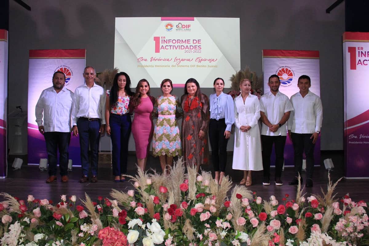Presenta Verónica Lezama primer informe de actividades del DIF Benito Juárez