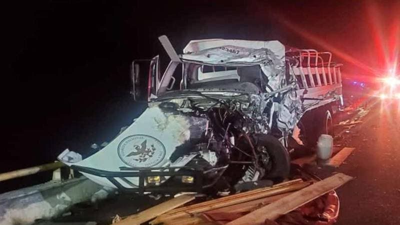 Se registra mortal choque de la Guardia Nacional en carretera