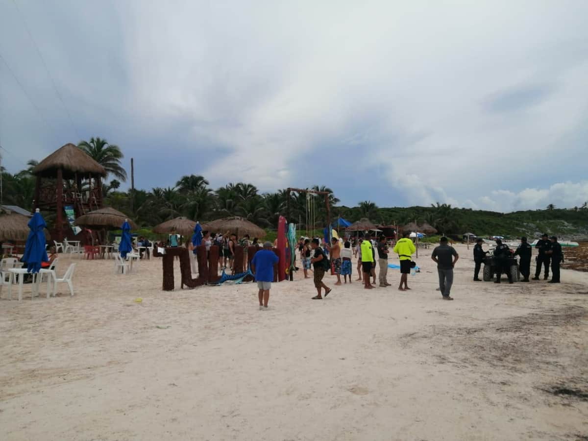 Muere ahogado joven de 19 años en playa Santa Fe de Tulum