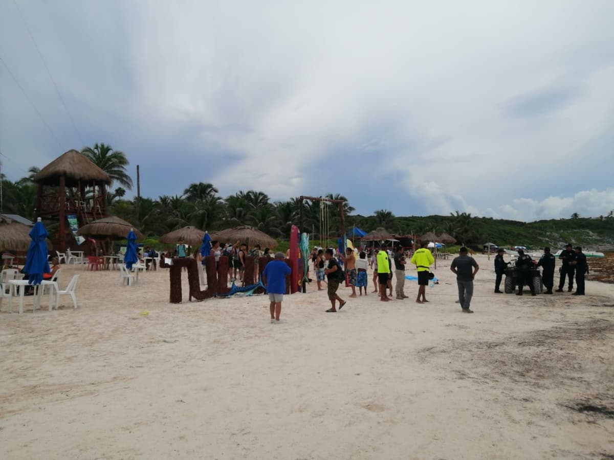 Muere ahogado joven de 19 años en playa Santa Fe de Tulum
