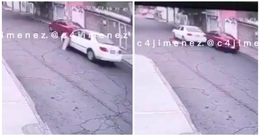 Video: Conductora atropella a una mujer y la arrastra con su auto en Edomex
