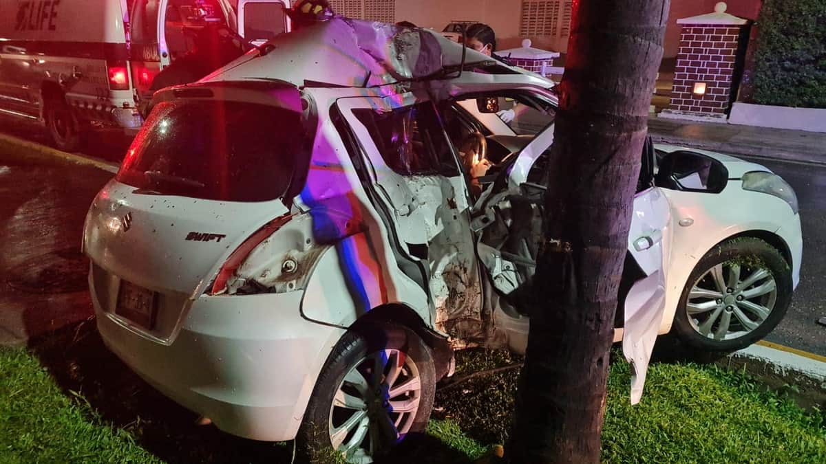 Choque en la Zona Hotelera de Cancún deja un muerto y un lesionado