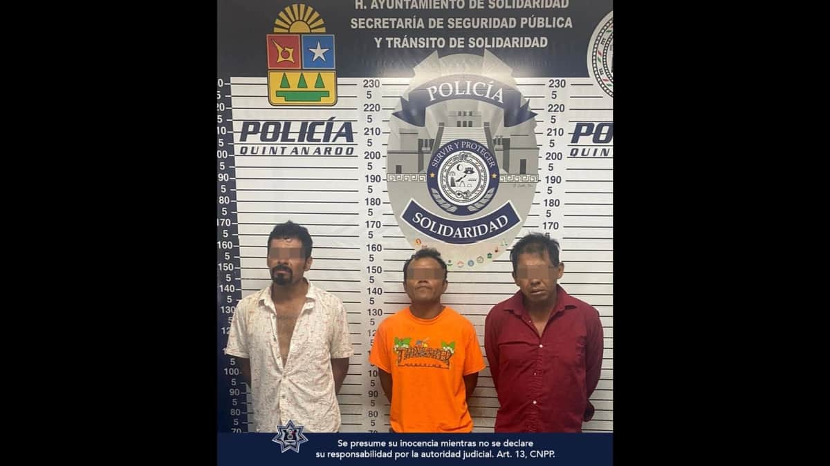 Detienen a tres presuntos secuestradores en Playa del Carmen