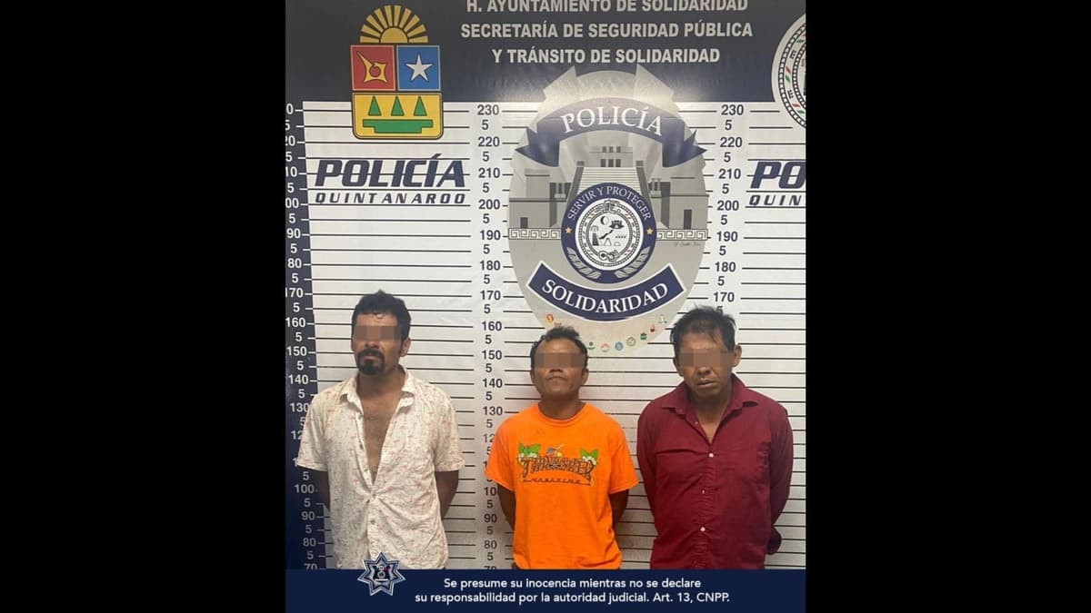 Detienen a tres presuntos secuestradores en Playa del Carmen