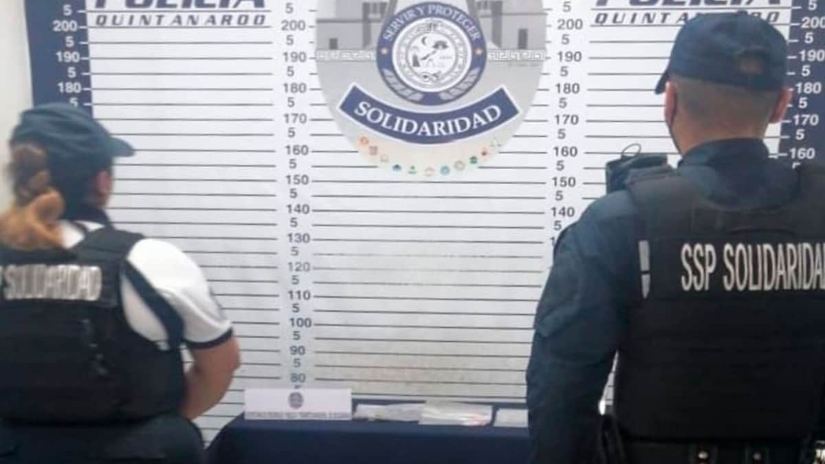 Coctél de sustancias ilícitas encuentra perro policía en la Quinta Avenida de Playa del Carmen