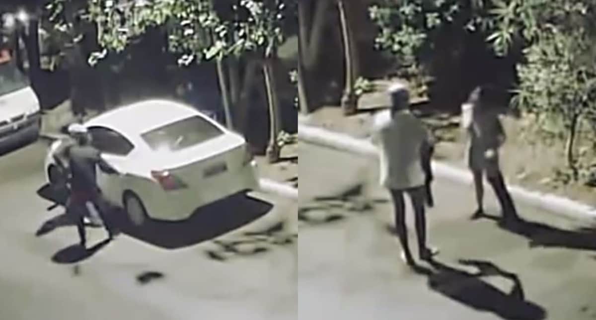 VIDEO: Estaban en pleno frutifantástico en su auto cuando los asaltan, los bajan y los dejan en cueros