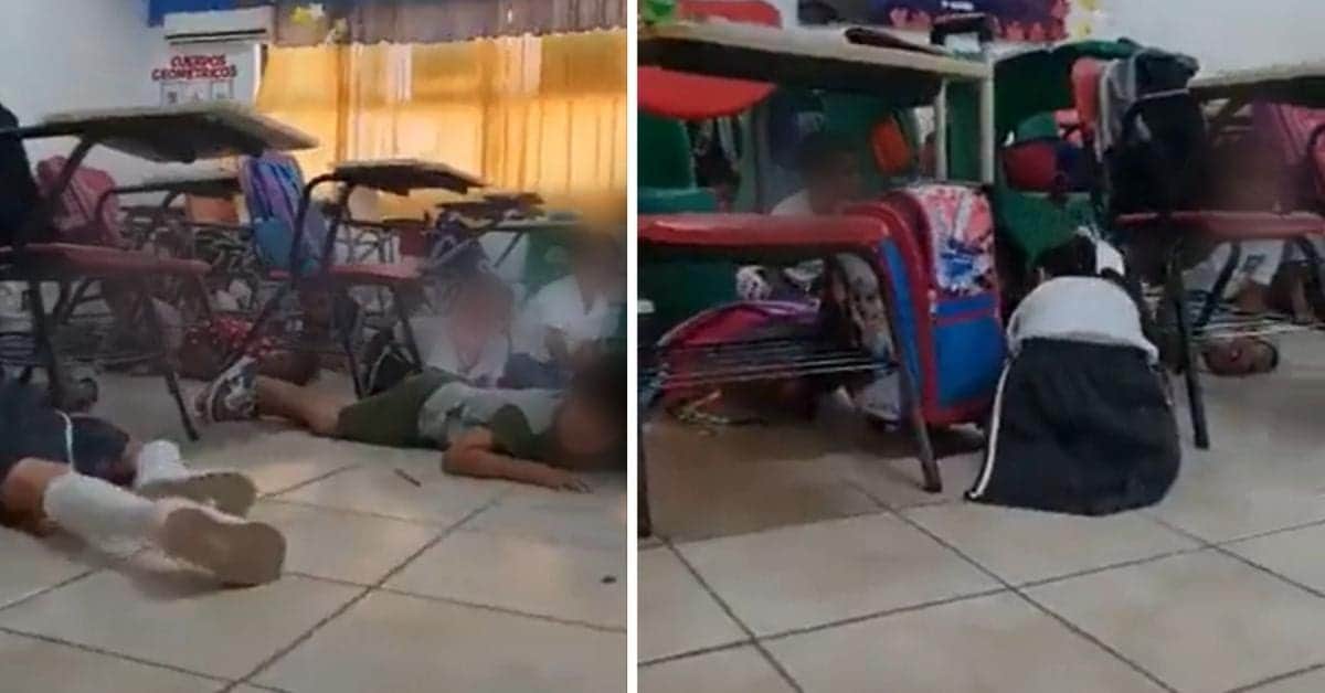 Video: Maestra de Sonora resguarda a alumnos de primaria en medio de ataque armado