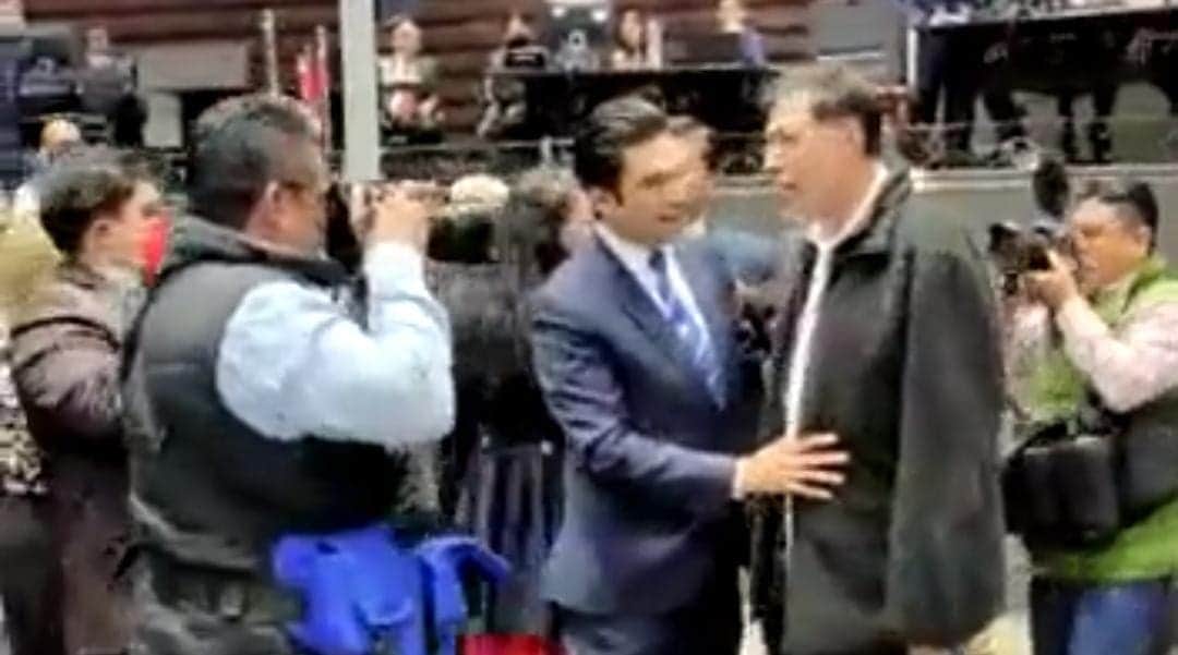 Video: Fernández Noroña increpa a panista que lo llamó "Changoleón"