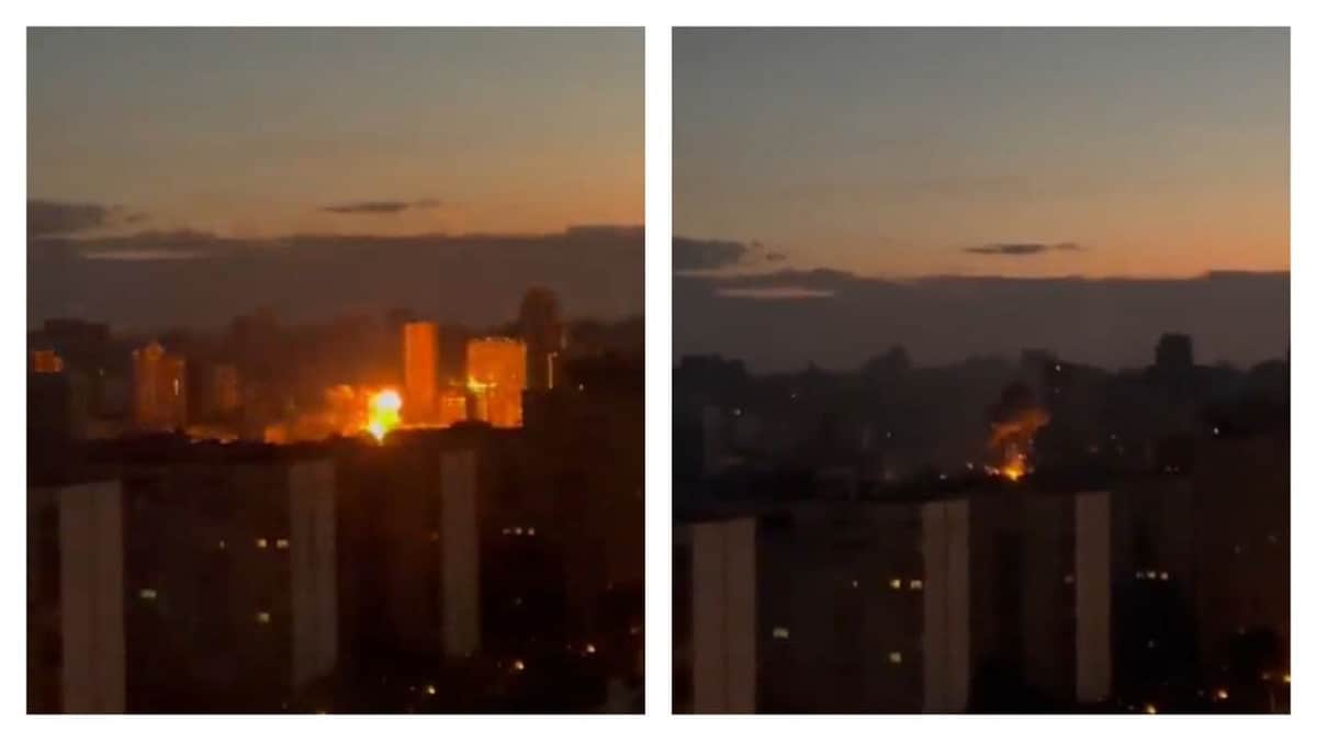 Video: Explosiones en el centro de Kiev tras un presunto ataque con "drones kamikaze"