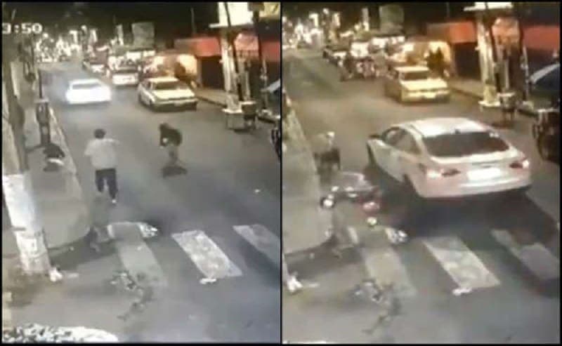 Video: Conductor se echa de reversa y arrolla a una abuelita en Tlalpan