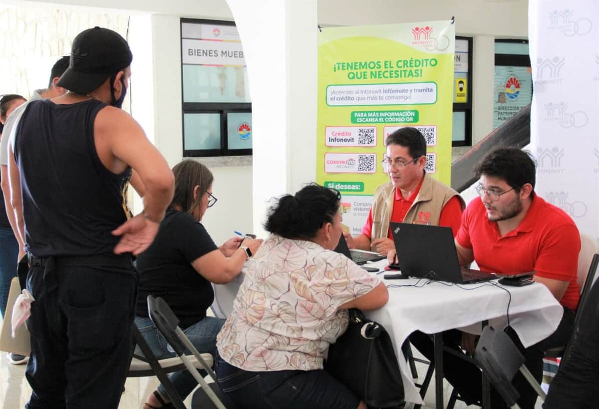 Emprenden feria de Infonavit en Palacio Municipal de Cancún