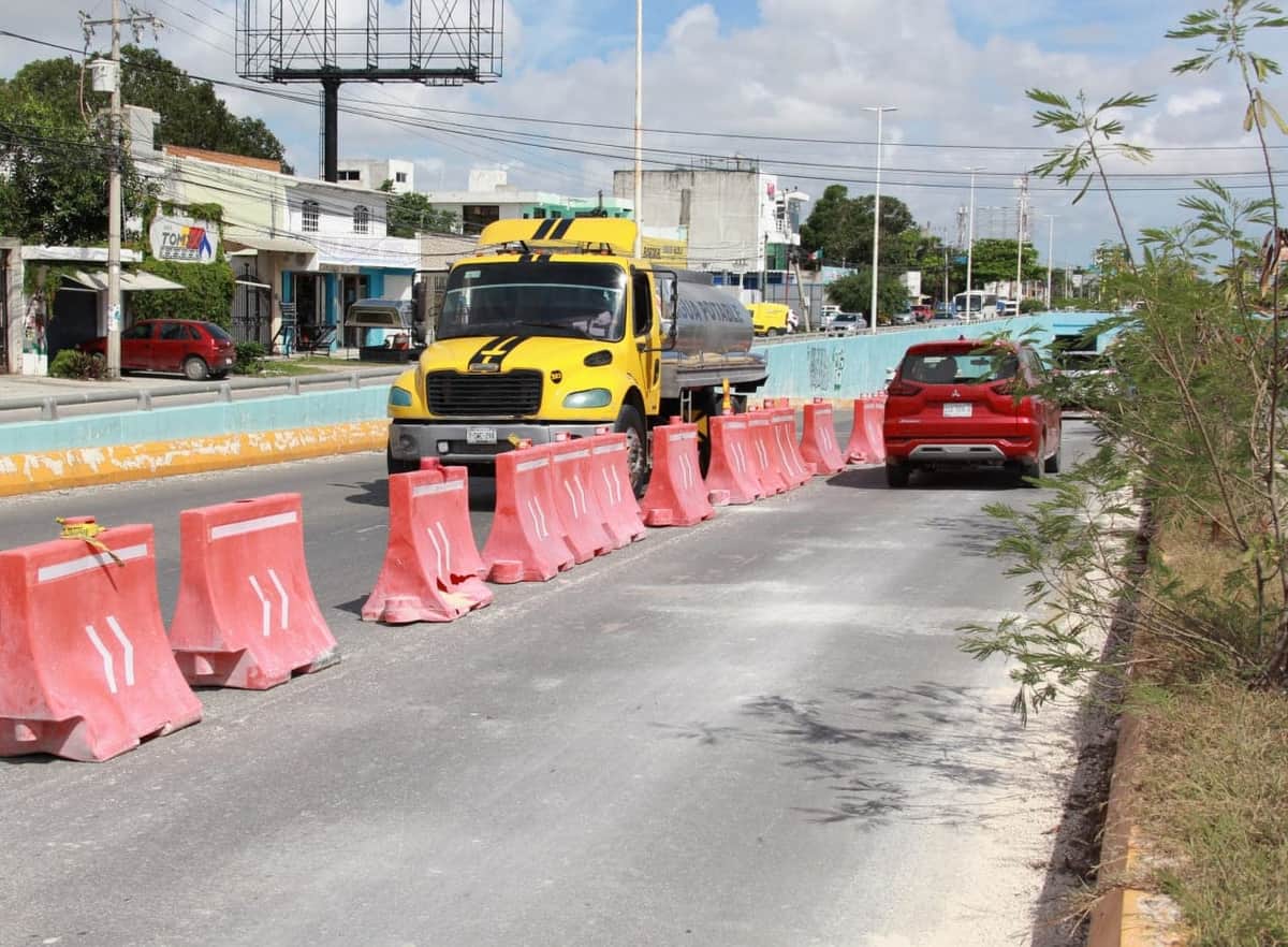 Preparan trabajos de rehabilitación en cuarto tramo del BLVD. Colosio Cancún