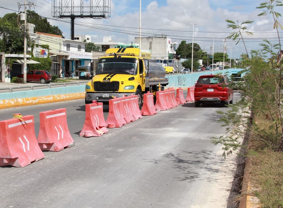 Preparan trabajos de rehabilitación en cuarto tramo del BLVD. Colosio Cancún