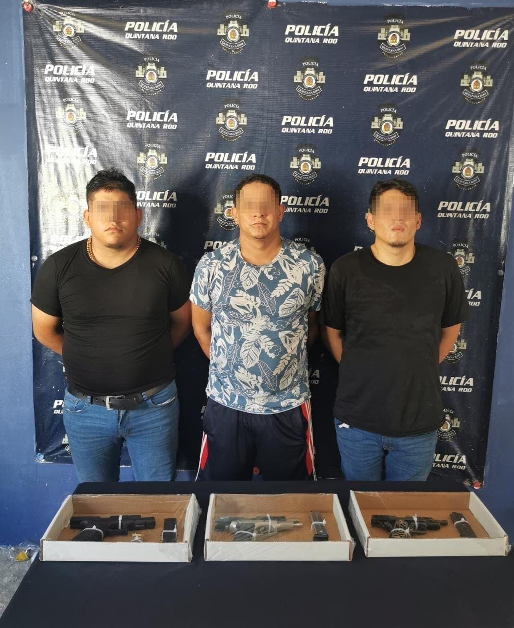 Tras enfrentamiento entre grupos delincuenciales, Policía Quintana Roo en Benito Juárez captura a cinco delincuentes