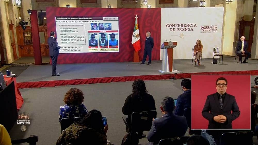 Destacan por cuarta semana seguida logros de la Fiscalía de Q. Roo en la mañanera