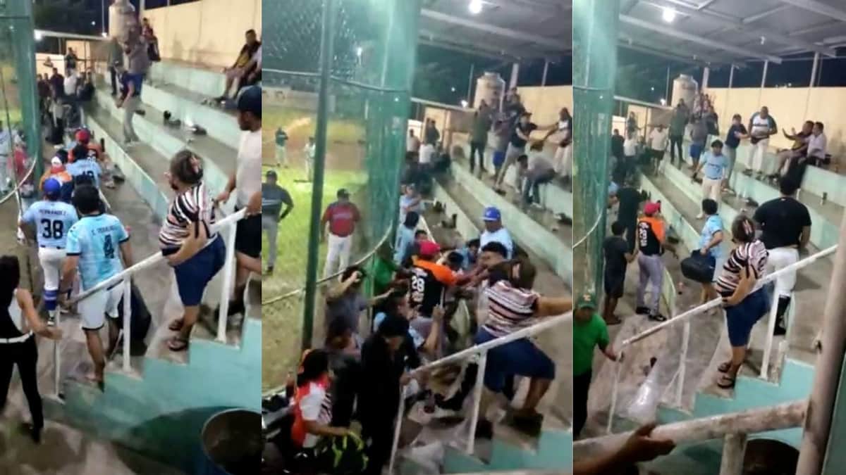 Preparan sanciones para involucrados en 'pelea campal' ocurrida en un estadio de softbol de Chetumal
