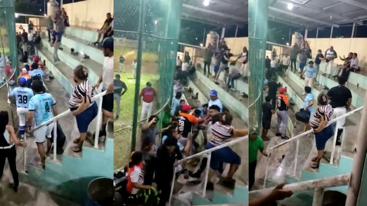 Preparan sanciones para involucrados en 'pelea campal' ocurrida en un estadio de softbol de Chetumal