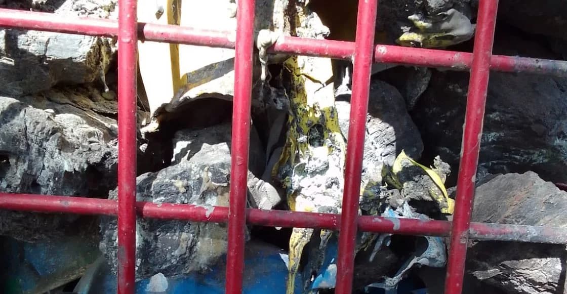 Le prendieron fuego al antimonumento de Pasta de Conchos en México