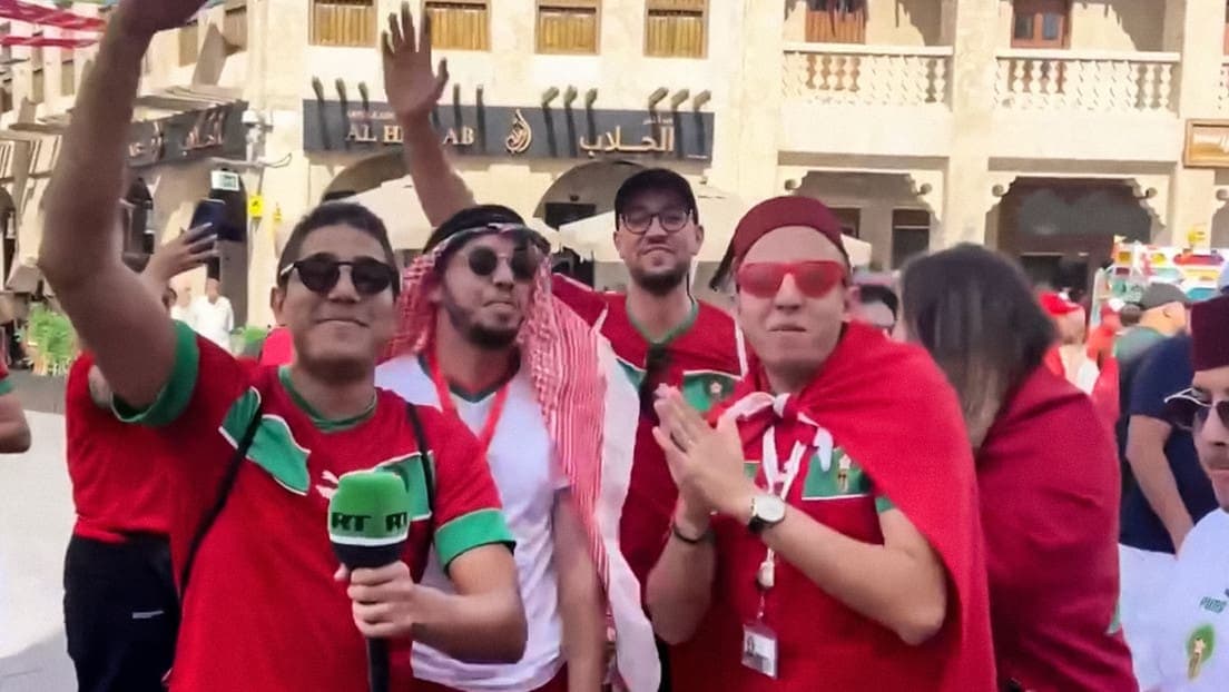 Hinchas de Marruecos piden un micrófono en Qatar para lanzar un mensaje a Moscú