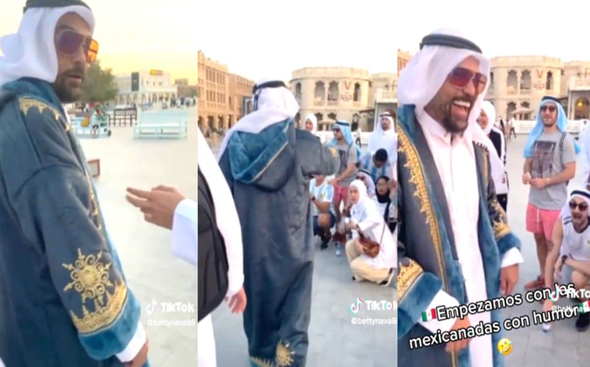 Video: mexicanos se disfrazan de qataríes y hacen bromas a turistas