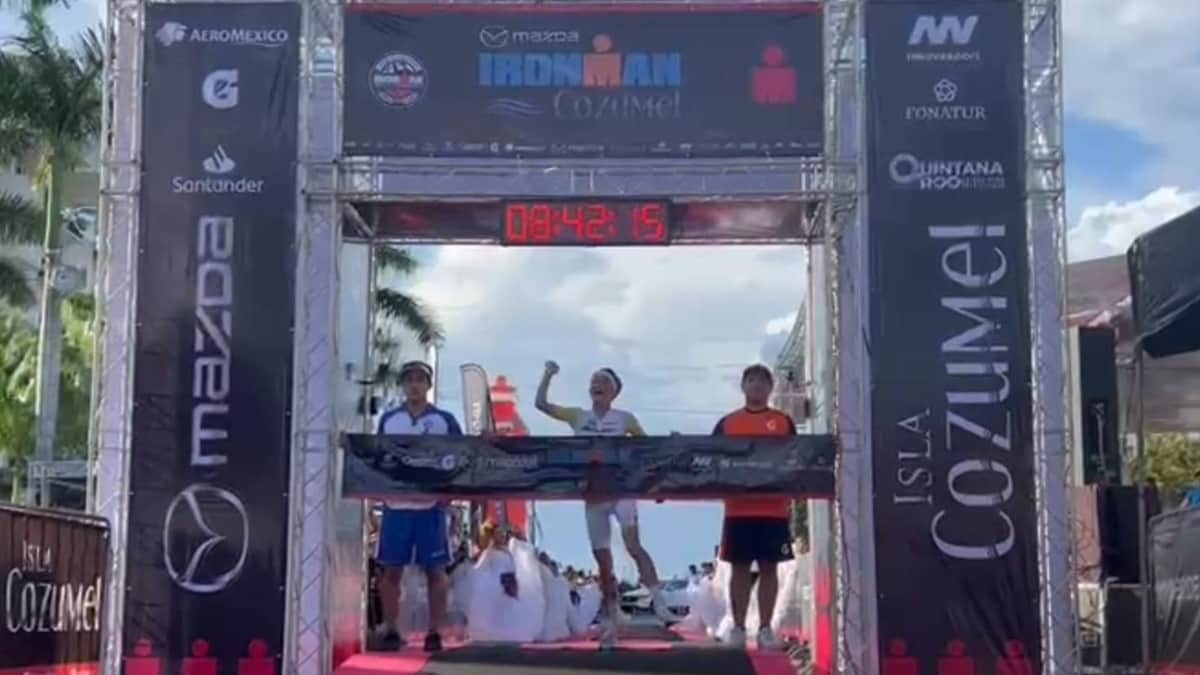 Ganan española y danés el Ironman de Cozumel 2022