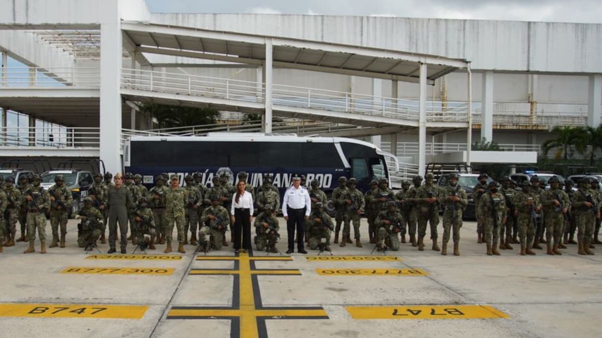 Recibe Mara Lezama a infantes de Marina para sumarse a acciones de seguridad