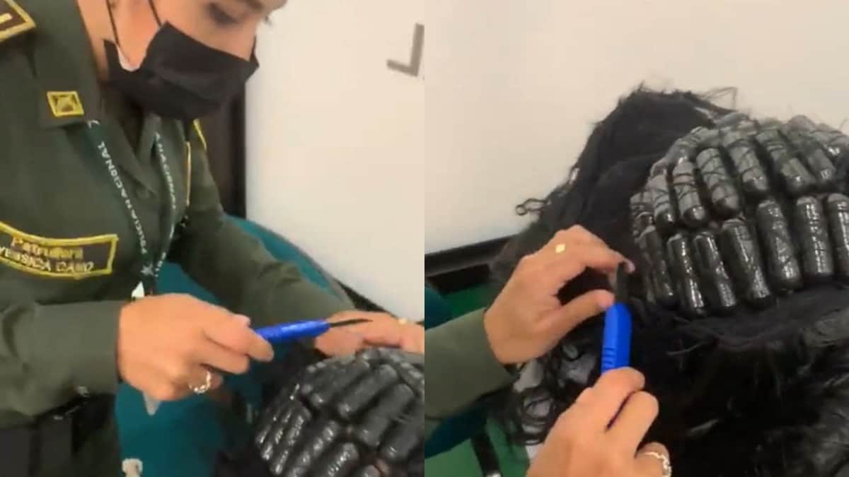 Video: Detienen a 2 mujeres que transportaban cocaína en sus extensiones de cabello