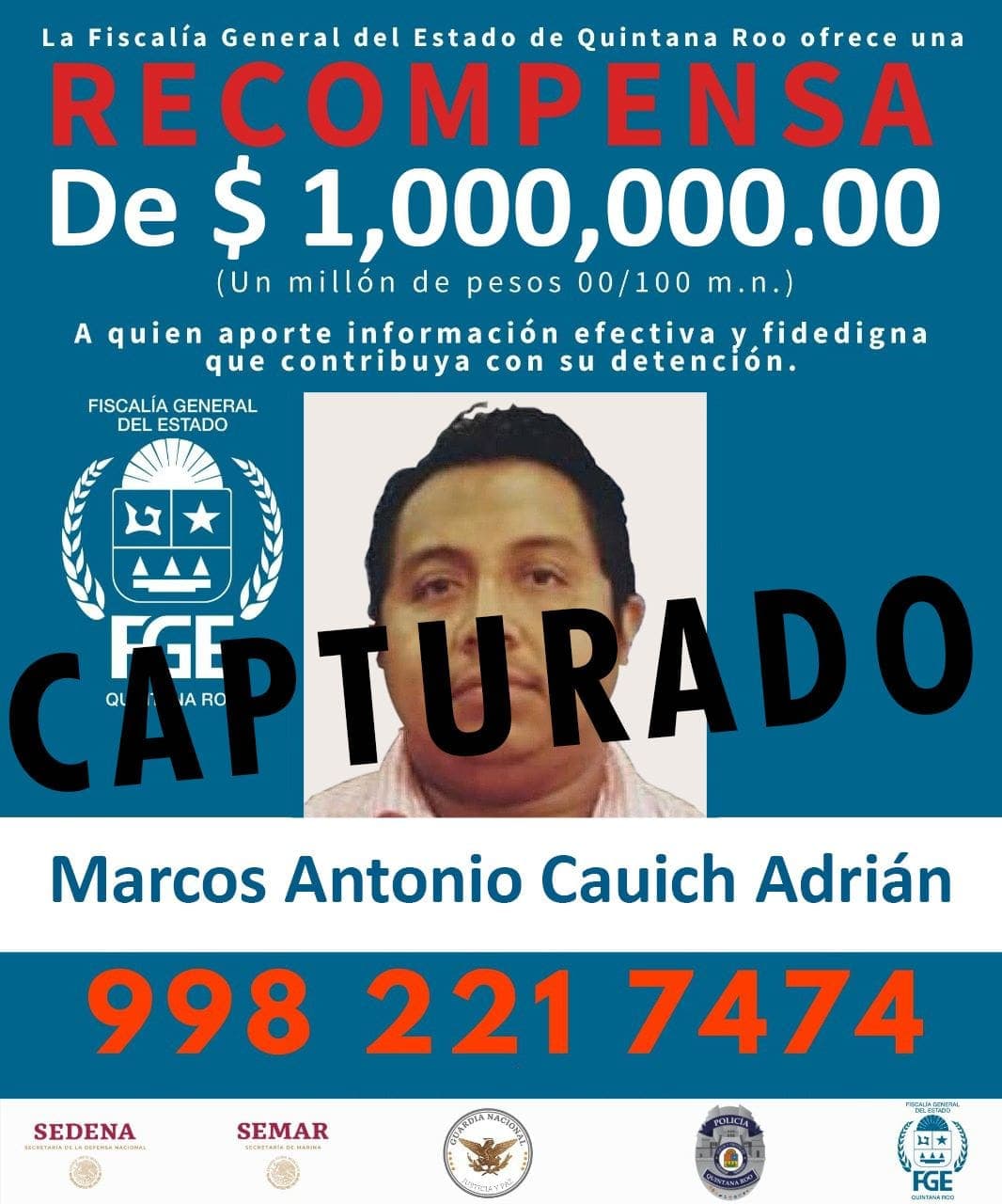 Detienen en Chiapas a ‘El Taquero’, buscado por desaparición de Fernanda Cayetana