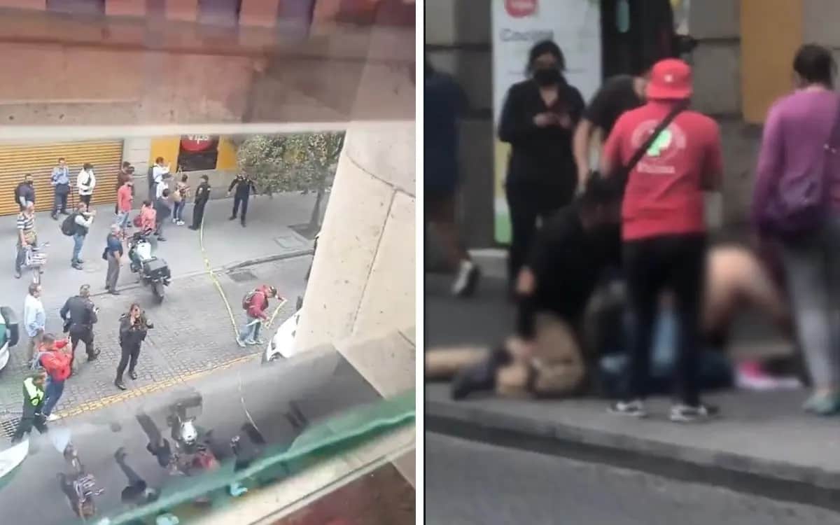 VIDEO: Se registra balacera en Centro Histórico de la CDMX