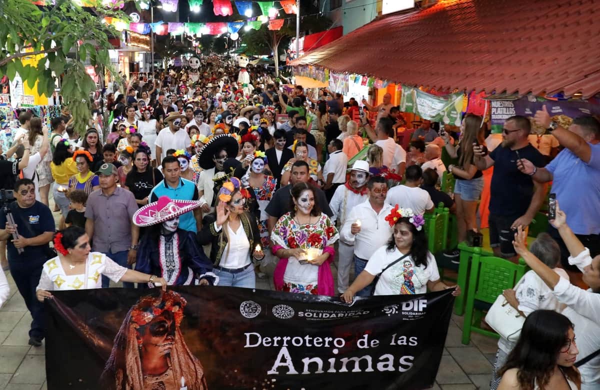 Con gran éxito el Gobierno de Solidaridad y el DIF realizan el “Derrotero de las Ánimas”