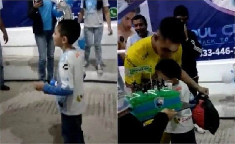Video: Portero mexicano cumple sueño de un niño en su cumpleaños